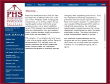 Tablet Screenshot of professionalhealthcareserviceslv.com